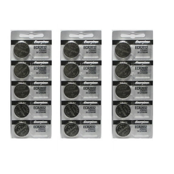 15 Pcs Energizer CR2032 ECR2032 2032 3V Lithium Battery
