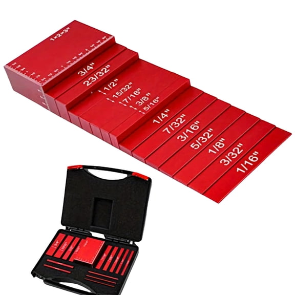 15 Pcs Engraved Aluminum Woodworking Setup Tools For Accurate Router Table Blade Height Calibration