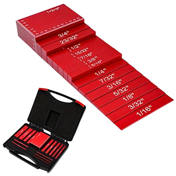 15 Pcs Engraved Aluminum Woodworking Setup Tools For Accurate Router Table Blade Height Calibration