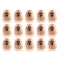 thumbnail image 1 of 15 Pcs Glow in The Dark Ghost Figures | Mini Halloween Party Favors Set | Resin Ornaments | Cute Ghost Decorations | Bulk Halloween Toy Figurines(Yellow), 1 of 7