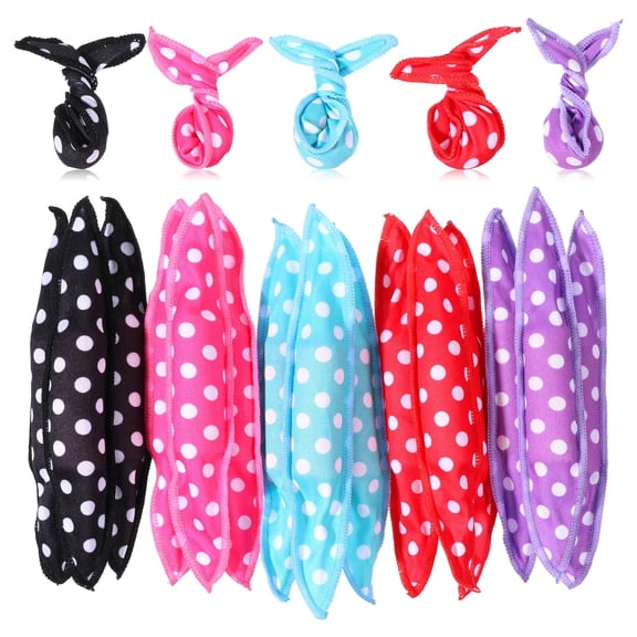 15 Pcs Hair Curler Rollers Soft Satin Sponge Rollers DIY Night Sleep Foam Hair Styling Tools Flexible Pillow Sponge Curlers for Women Tousle Hairstyle No Heat Heatless