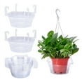 thumbnail image 1 of 15 Pcs Hanging Plant Water Catcher-8 Inch Clear Plastics Plant Water Catcher Tray-Hanging Plant Saucers Drip Pans, 1 of 8