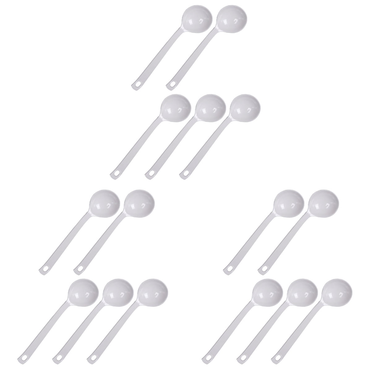 15 Pcs Hot Pot Seasoning Spoon Soup Spoons Ramen Noodle Serving Chinese ...
