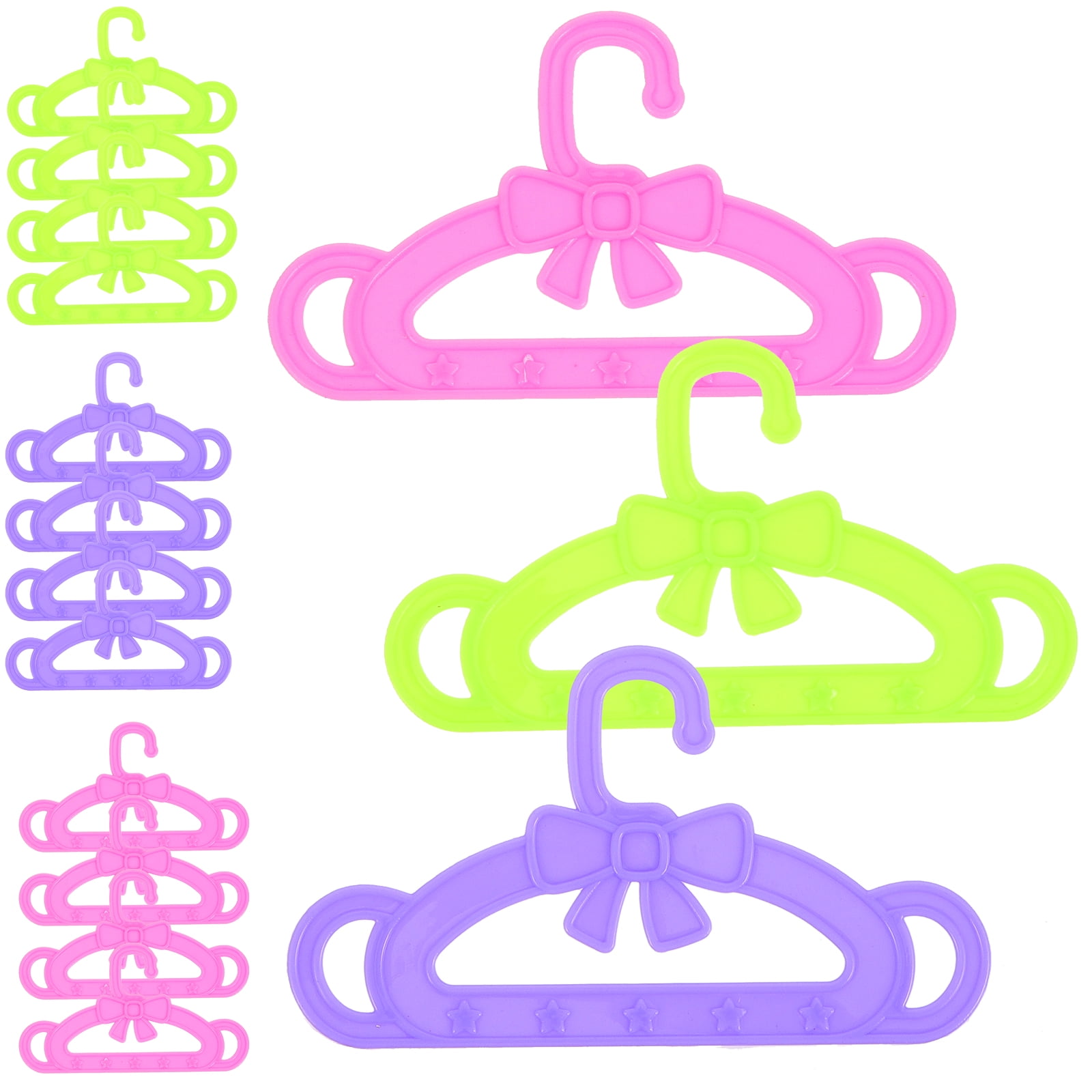 15 Pcs Kid Hangers Kids Doll Girls Accessories Clothes Holder Toy ...