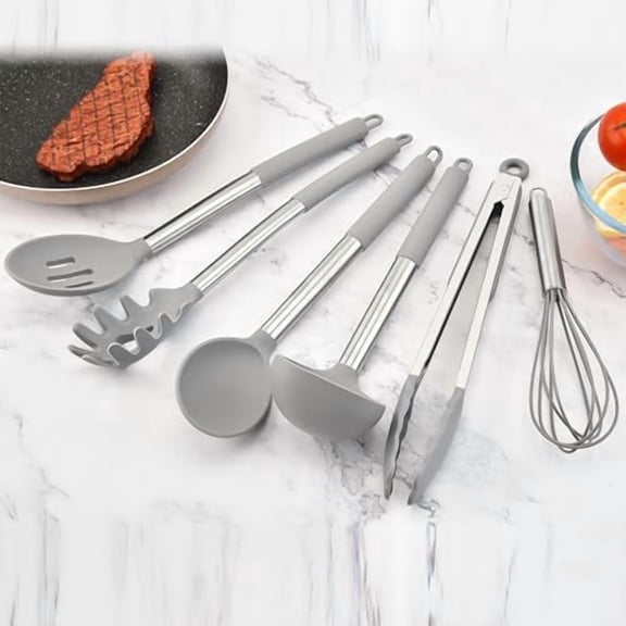 15 Pcs Kitchen Cooking Utensils Set,446F Heat Resistant Non-Stick Silicone Kitchen Utensil Set with Storage Box,Kitchen Gadgets for Cookware,Kitchen Accessories$$Home Decor, Kitchen, & Other