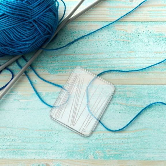 15 Pcs Knurled Needle Repair Needle 6.10X0.08X0.08CM Silver