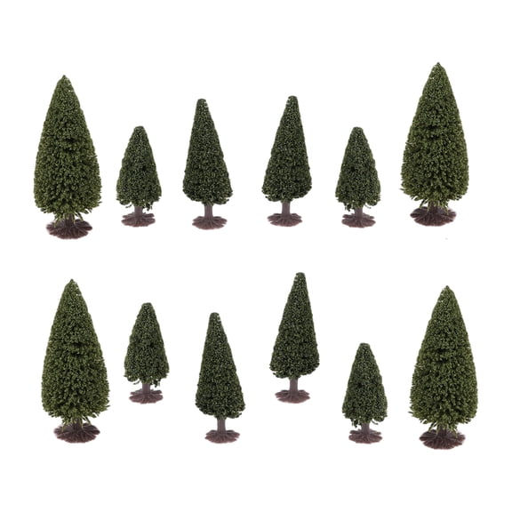 15 Pcs Large Model Trees and Scenery Landscape Cedar