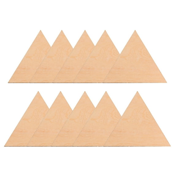 15 Pcs Triangular Wood Chips Home Decor Wood Triangle Slices DIY Crafts Home Ornament