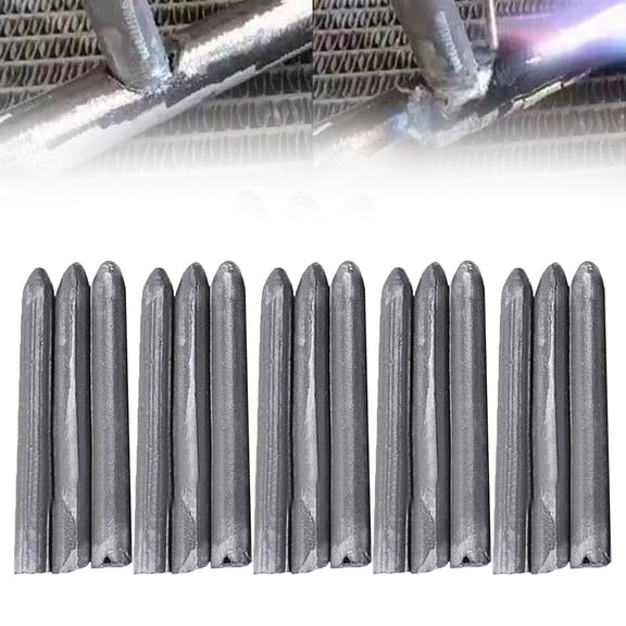 15 Pcs Low Temperature Welding Rods - Aluminum and Stainless Steel Repair Sticks for DIY and Home Use - Silver