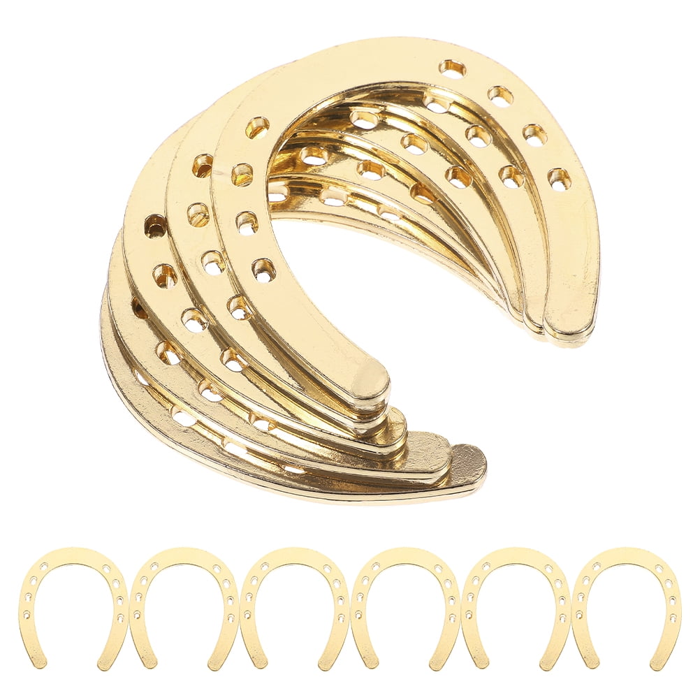 15 Pcs Lucky Horseshoe Keychain Small Key Ring Pendant Decor for Wedding Key Rings DIY DIY Horseshoes Pendants Office