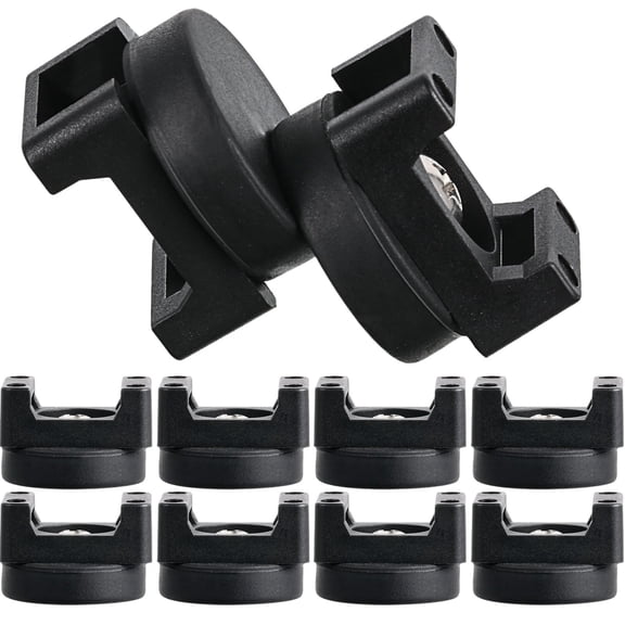 15 Pcs Magnetic Zip Tie Mount Base Black Magnetic Cable Clips Wire Holder Multipurpose Cable Ties Management Base Electrical Supplies for Wire (22 mm)