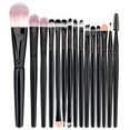 thumbnail image 1 of 15 Pcs Makeup Brush Set Tools Make-up Toiletry Kit Wool Make Up Brush Set for Women Girls Birthday Gifts Black, 1 of 3