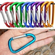 15 Pcs Mini Carabiner Clips, Spring-Loaded Gate Aluminum D Ring Carabiners Clips Hook for Home, Rv, Camping, Fishing, Hiking, Traveling