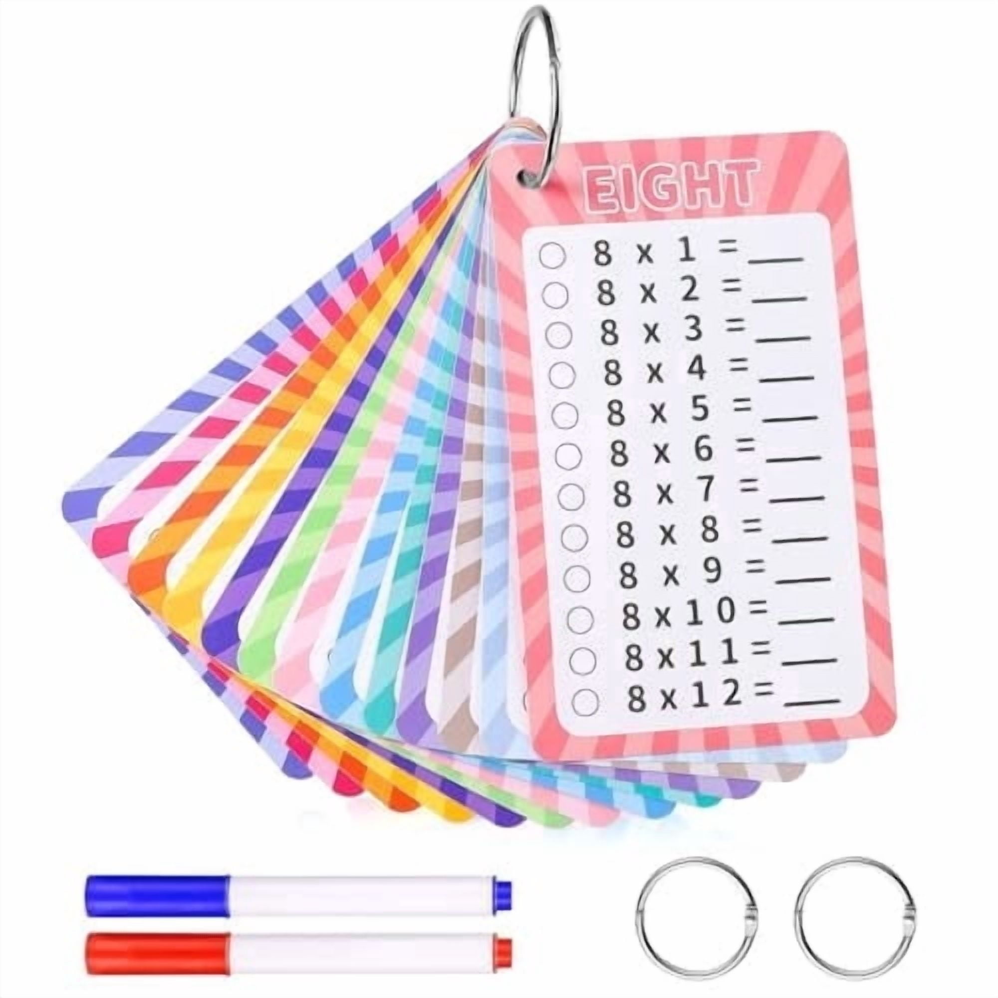 Math Flash Cards for Third Grade Multiplication and Operations