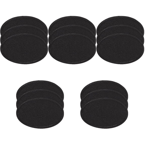 15 Pcs Oval Embroidery Patch Blank Hats Decor Self-adhesive Patches Sewing Applique Multifunction Polyester and Cotton
