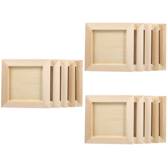 15 Pcs  Painting Frames Kids DIY Frames Kids Art Frames Painting Clay Frames Wood DIY Crafts