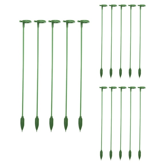15 Pcs Plant Support Stakes - Fiberglass with Support Rings, Sturdy & Weather-Resistant for Roses, Orchids, Indoor/Outdoor Plants()