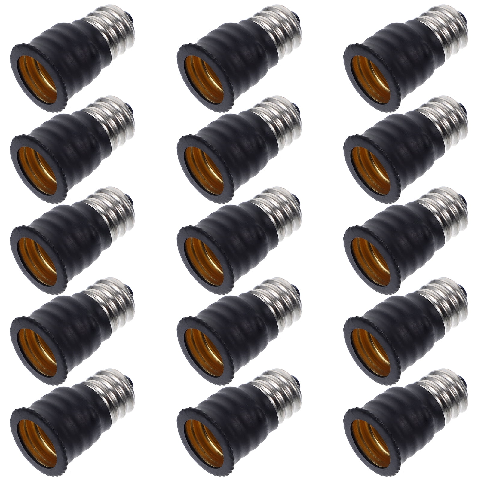 15 Pcs Plug Dusk to Dawn Light Bulbs Outdoor E12 Conversion Lamp Head