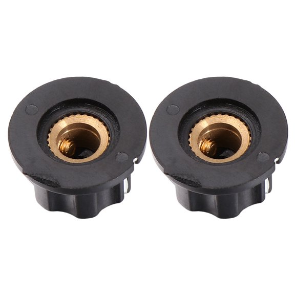 15 Pcs Knurled Shaft Knob Rotary Knob Control Knob Volume Knob Knurled Knob Potentiometer Knob Bakelite Knob