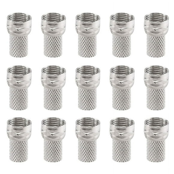 15 Pcs RG6 F-Type Twist-On Coax Coaxial Cable RF Connector