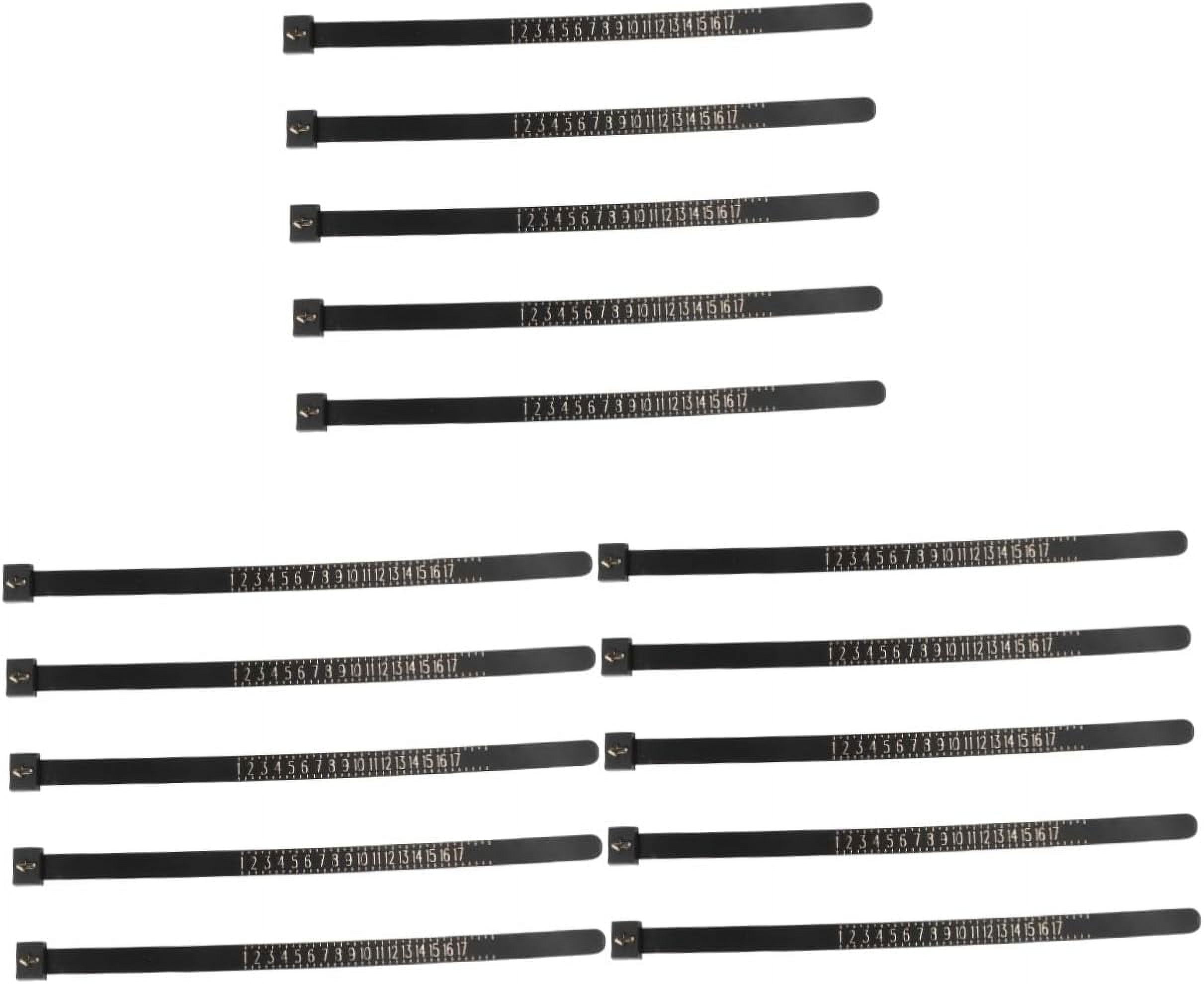 15 Pcs Rings Mens Ring Blue Pom Pom Keychain Men‘s Ring Measurement Tool Measuring Instrument