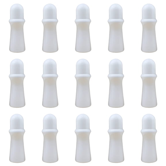 15 Pcs Roll-on Bottles, Refillable Empty Cosmetic Bottles with Ball Caps, Essential Oil Roller Bottles for Perfume, Deodorant, and Travel, 80 ml/2.71 oz