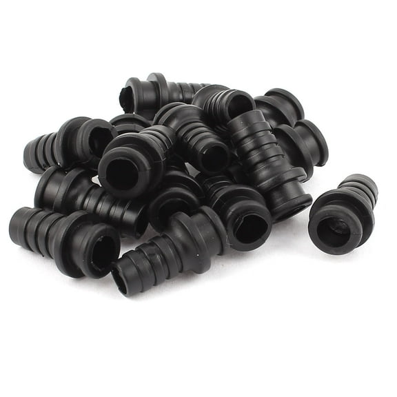 15 Pcs Rubber Strain Relief Cord Boot Protector Cable Sleeve Hose 26mm Length