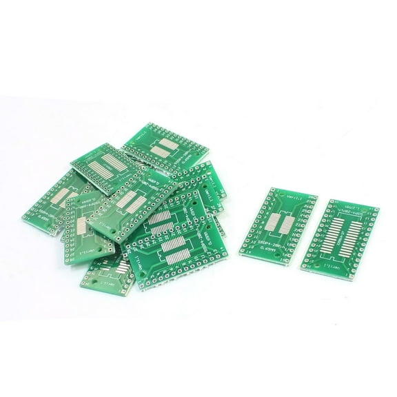 15 Pcs SMD SOP28 SSOP28 TSSOP28 0.65mm/1.27mm to DIP 2.54mm PCB Board Adapter