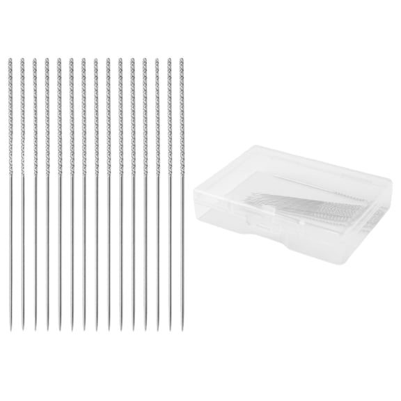 15 Pcs Snag Repair Tool,Snag Nab It Tool,Repair Needle Leather Craft Sewing Needles Broken Thread Tools,Sewing Stitching Needle Tools ,for Knitting Knitted Cloth Clothing Curtains,(Silver,2.36 in)