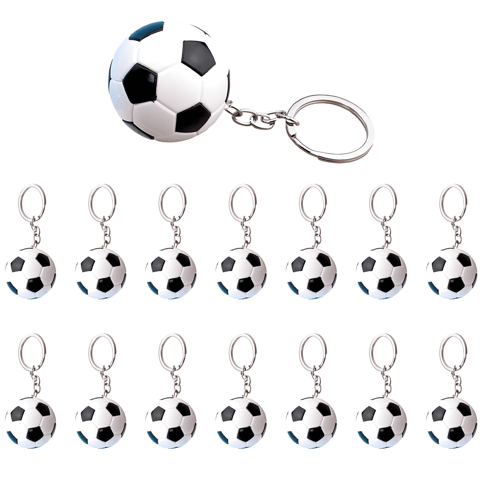 Football Key Chain 15 Pcs Soccer Ball Keychain, Mini Football Key Chain for Party Favors ...