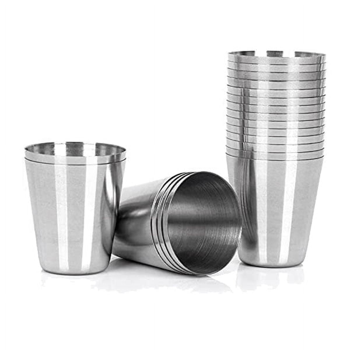 15 Pcs Stainless Steel Shot Glasses Drinking Vessel,30 ml(1oz)Camping ...