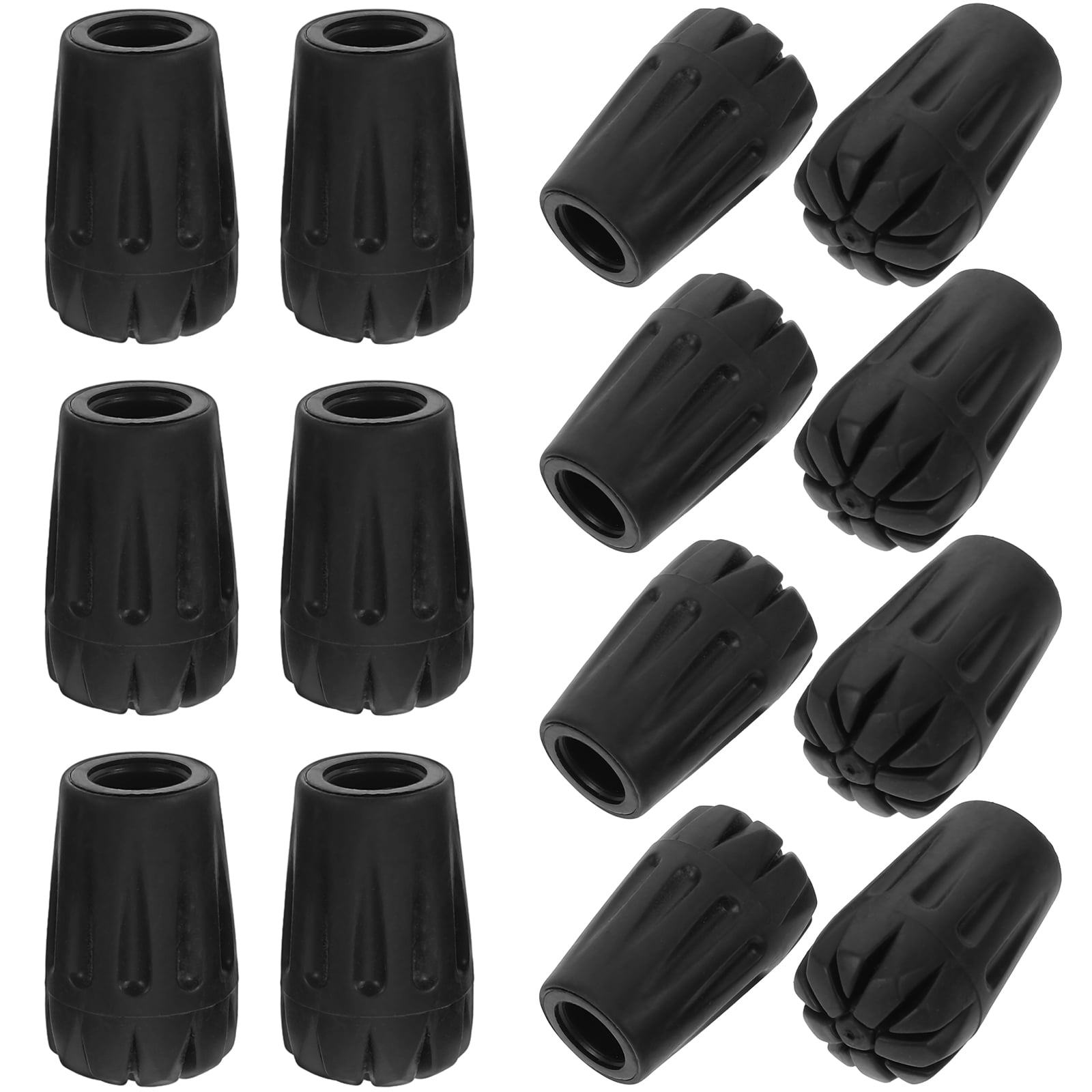 15 Pcs Trekking Pole Cover Walking Stick Walking Pole Parts Replacement Cane Tips Crutch Tips Walking Pole Tips