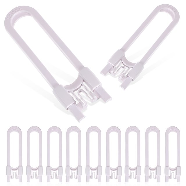15 Pcs U Shape Baby Lock Drawer Child Locks for Drawers Dresser
