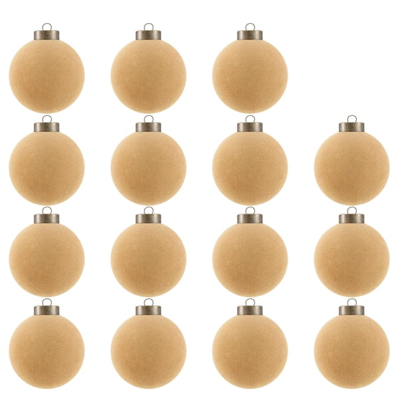 15 Pcs Velvet Christmas Balls, 3.15" Velvet Christmas Ornaments Balls, Plastic Shatterproof Flocked Ornaments for Xmas Tree Holiday Party Decorations