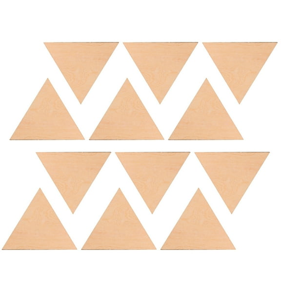 15 Pcs Wood Craft Triangle Decorating Unfinished Triangles Child