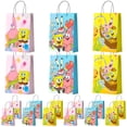 thumbnail image 1 of 15 Pcs Yellow Sponge Party Gift Bags for Birthday Party/Cartoon Favor Bags/Cartoon Candy Bags/Cartoon Paper Bags for Boys/Girls Kids Yellow Sponge Theme Birthday Party Decoration Supplies, 1 of 7