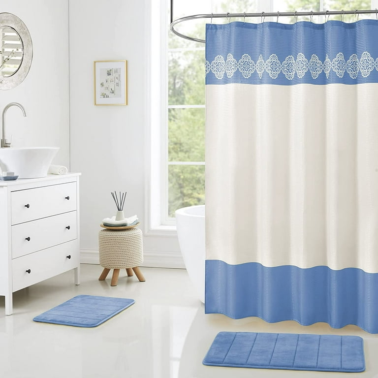 Shower curtains with matching rugs and towels cheap