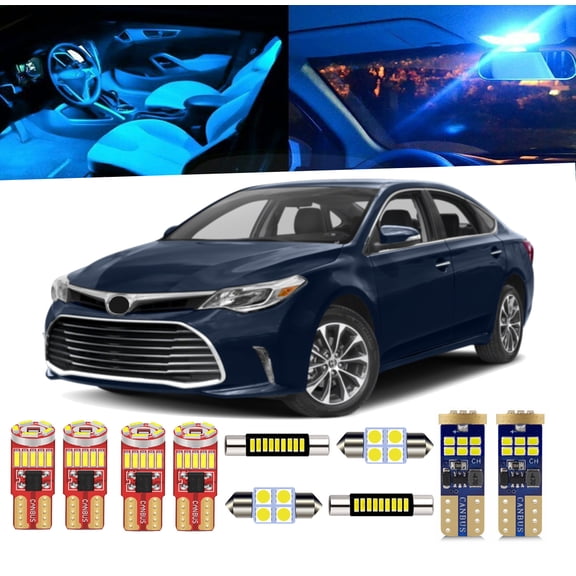 15 Piece Car Interior LED Lights Kit for Toyota Avalon 2013-2018 Interior Map Dome Light License Plate Light + Install Tool