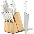 thumbnail image 1 of 15 Piece High Carbon Stainless Steel Kitchen Knife Set with Block, 1 of 8
