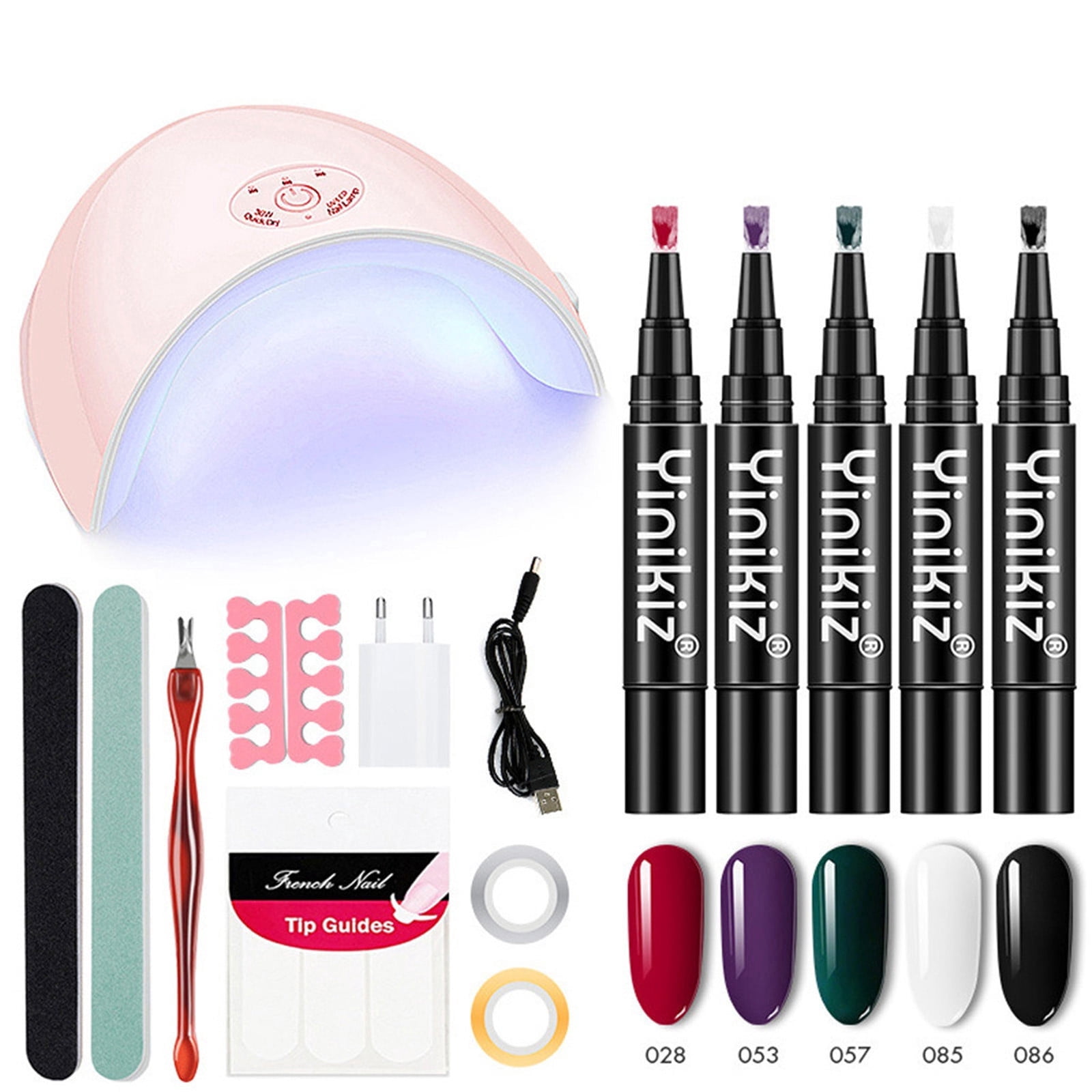 15-Piece Nail Kit, Eu Standard S8707 - 5Pc X 5Ml Uv Gel Nail Art Kit with Acrylic Glue & Pusher, Sets & Kits Easter Mother'S Day Nail Dryer Makeup Organizers