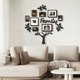 thumbnail image 1 of 15 Piece Photo Frame Tree Picture Frame Wall Hanging Family Theme Set Black 4"X 6" Gallery Collection Display, 1 of 7