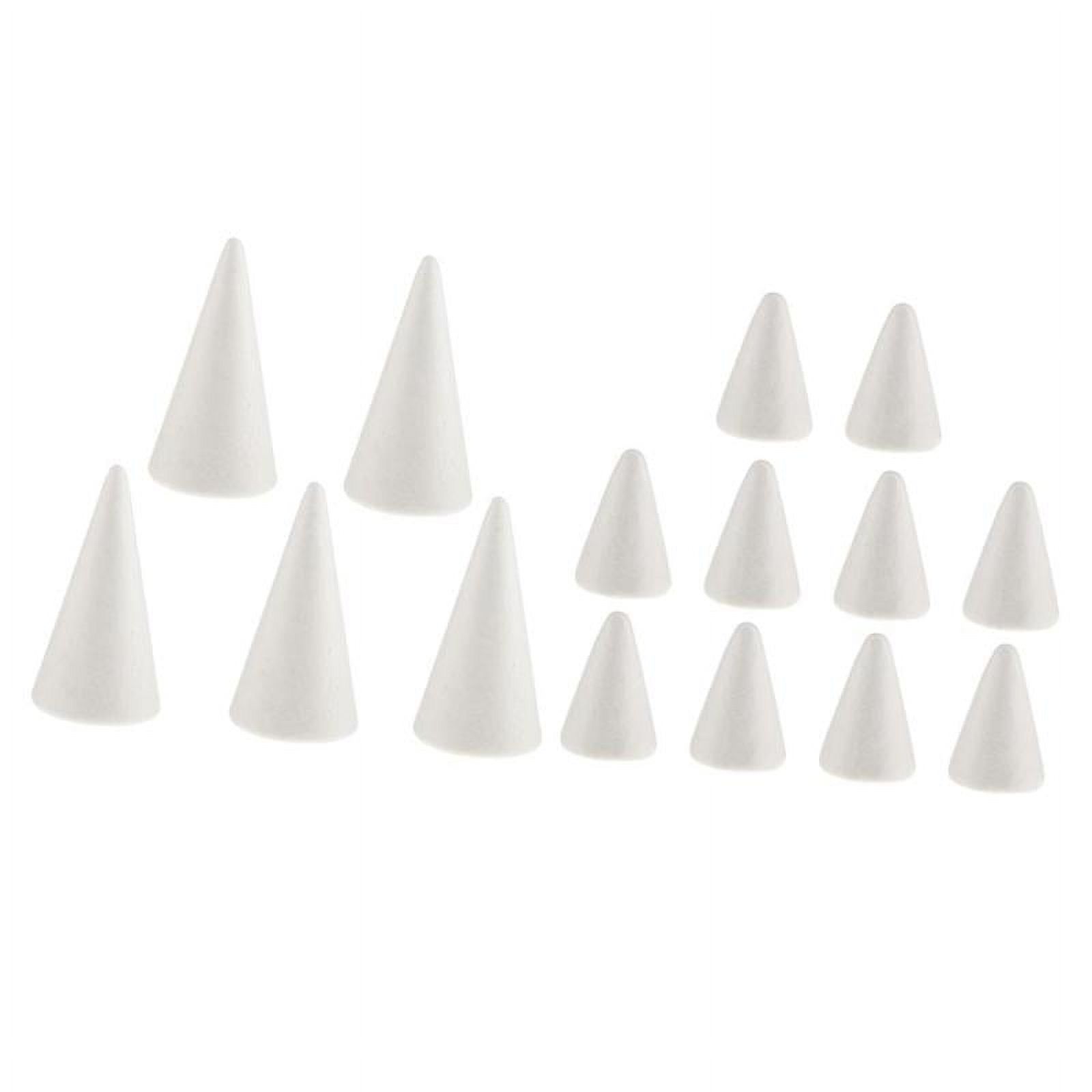 15 Pieces 7/10cm Creative Cone Modelling Polystyrene Foam Materials DIY 