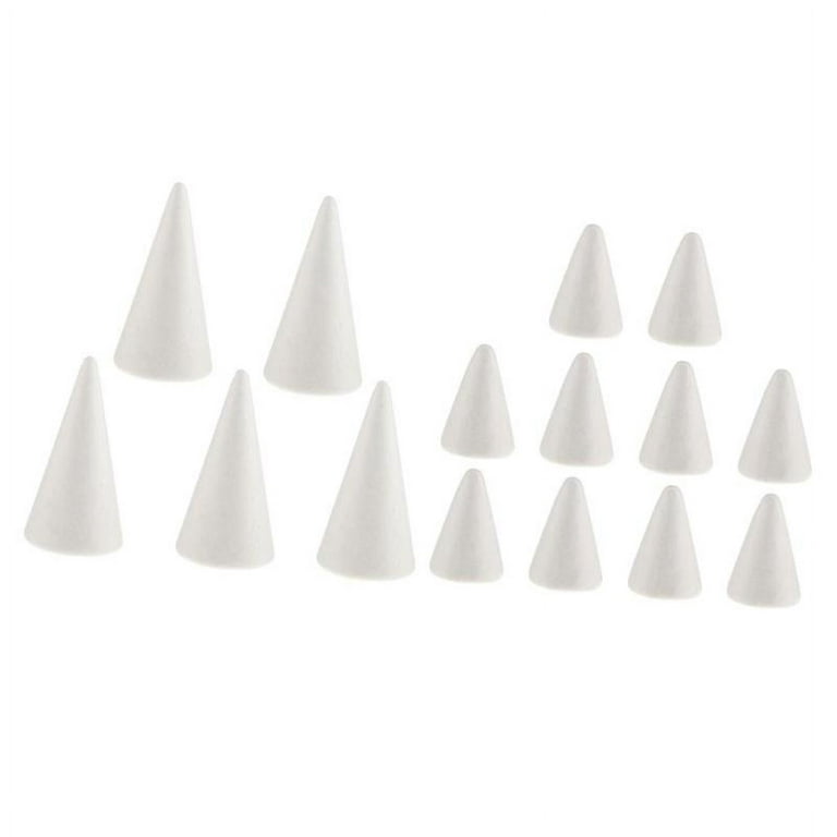 15 Pieces 7/10cm Creative Cone Modelling Polystyrene Foam Materials DIY 