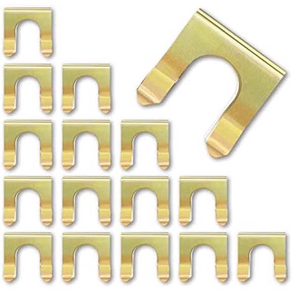 15 Pieces Brake Line Clips Metal Brake Line Retainer U Shaped, Brake Hose Bracket, Parking Brake Cable Clip Replacement Hose Retaining Clip Brake Hose Lock, Cars Trucks Vehicles Parts.