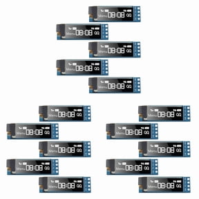 15 Pieces I2C Display Module 0.91 Inch I2C OLED Display Module I2C OLED Screen Driver DC 3.3V-5V(White Light),15 x I2C Display Module,Blue (White Light)
