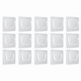 15 Pieces Shower Curtain Rod Hook Set Includes Large Small Size Strong ...