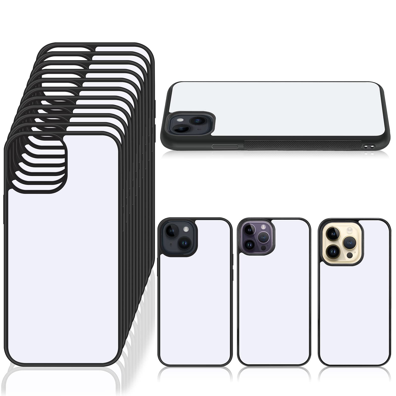 15pc Impact Strong Sublimation Blanks Phone Case, Anti-Scratch