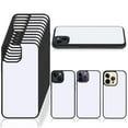 thumbnail image 1 of 15 Pieces Sublimation Blanks Phone Case Bulk Cover Protective Anti-Scratch Soft Shockproof Slim Covers Compatible with Apple iPhone, 3 Models (Black, Compatible with iPhone 14, 14 Pro, 14 Pro Max), 1 of 4
