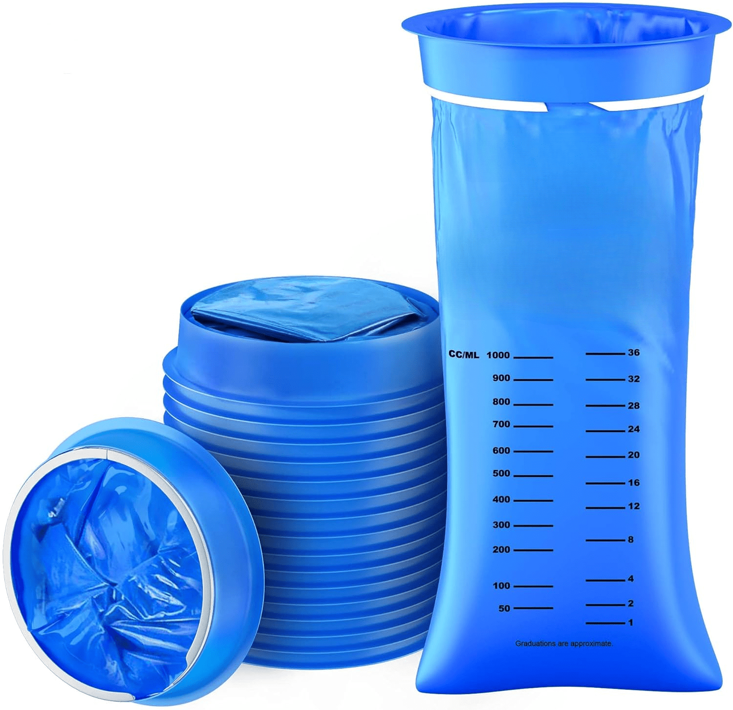 MP MOZZPAK Vomit Bags Disposable 35 Pack - 1000ml Emesis Bags, Leak-Proof Barf Bag - View #5