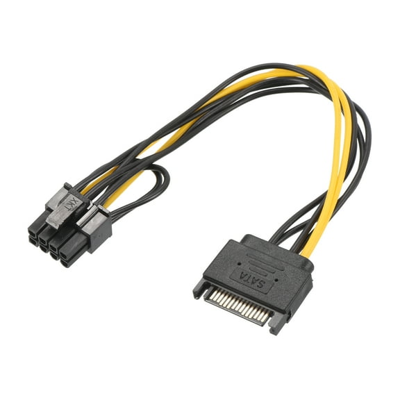 15 Pin to 8Pin(62) Male Graphics Card Cable PCI Express Power Adapter Cable Converter 220mm/8.7 Inch